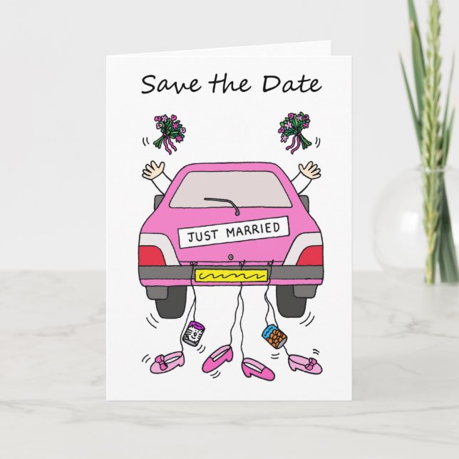 Save the Date for Female Couple Announcement (Front)