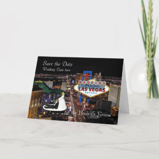 Save the Date for the Bride & Groom Wedding In Las Announcement