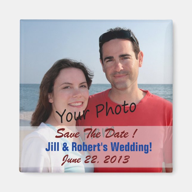 Save The Date! For Wedding Or ? Photo Magnets (Front)