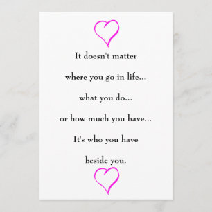 Save the Date for Wedding with Saying on Reverse