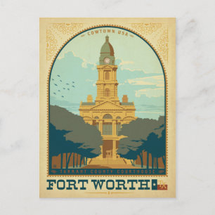 Save the Date - Fort Worth, TX Announcement Postcard