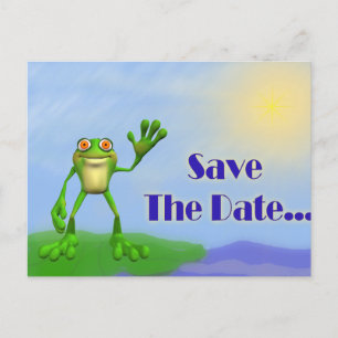 Save The Date-Frog Announcement Postcard