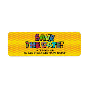 SAVE THE DATE Fun Retro Comic Book Pop Art