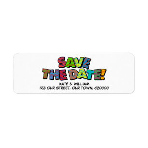 SAVE THE DATE Fun Retro Comic Book Pop Art