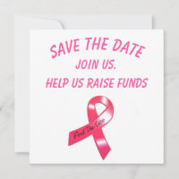 Save the Date - Fundraiser Invitations