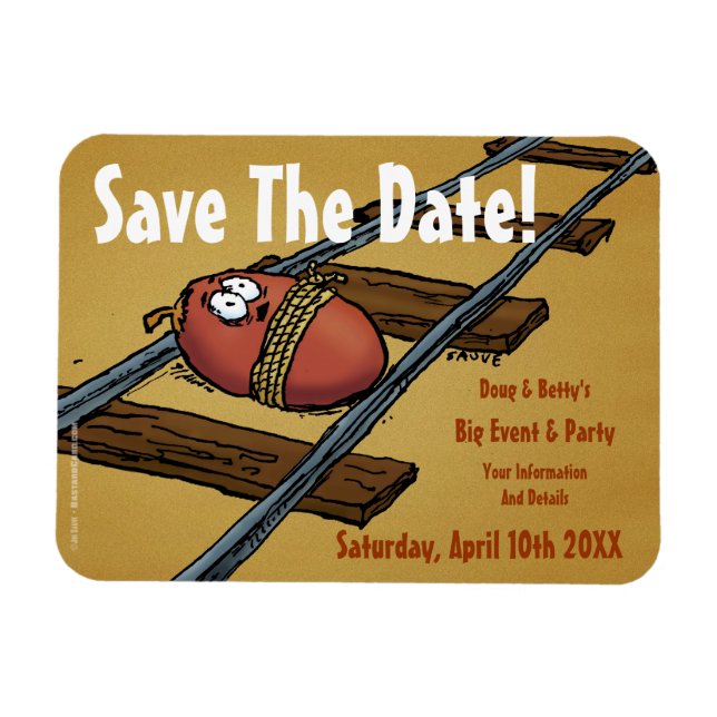 Save the Date Funny Announcement Magnet (Horizontal)