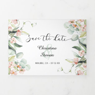 Save the Date Futsal Trifold all in one Invitation