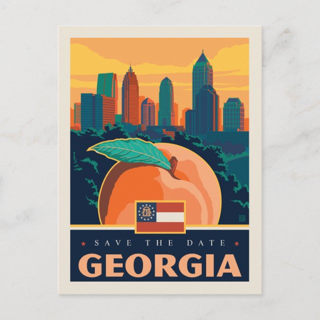 Save the Date | Georgia Invitation Postcard (Front)