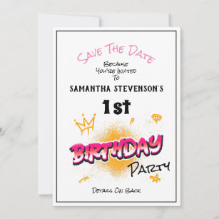 Kids Party Save The Date Cards Zazzle Uk
