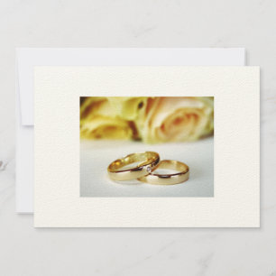 Save the Date/Gold Wedding Bands Date