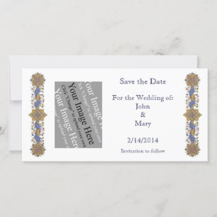 Save the Date Gothic Custom Photo Card Template