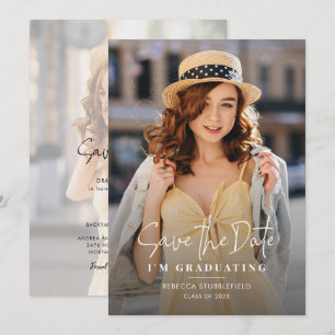 Save the Date Graduation 2025 Photo Party Announcement