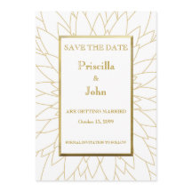 Save the date, great gatsby, dahlia geometric