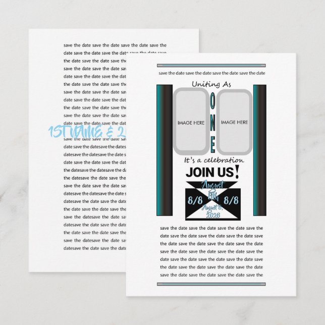 Save The Date Greeting (Front/Back)