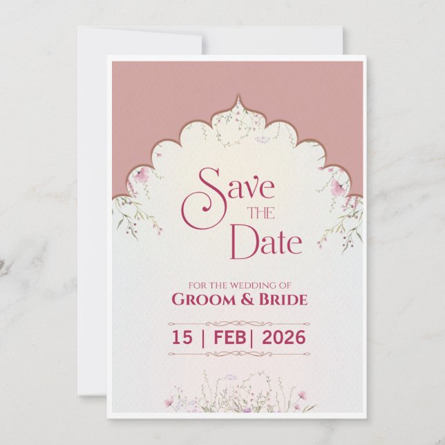 Save the date Greetings  (Front)