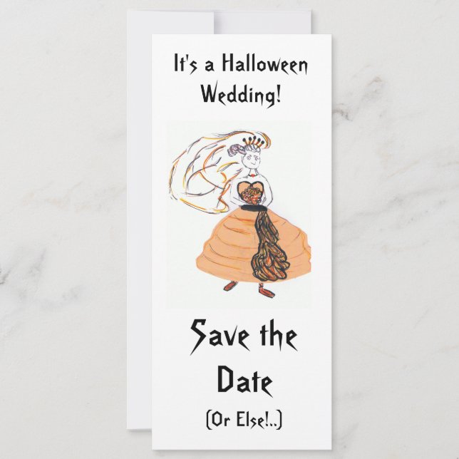 Save the Date/Halloween Wedding Save The Date (Front)