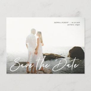 Save the Date Handwritten Pen Script Announcement