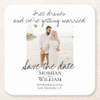 Save The Date Handwritten Personalised Photo