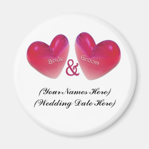 Save the Date Heart Magnet