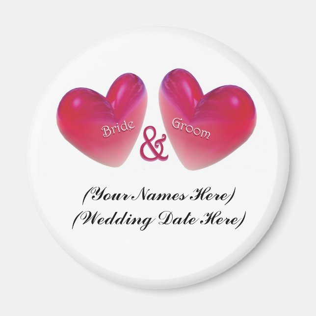 Save the Date Heart Magnet (Front)