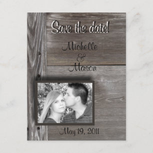 Save the date! in Barn wood Date