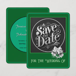 Save The Date In Green Card