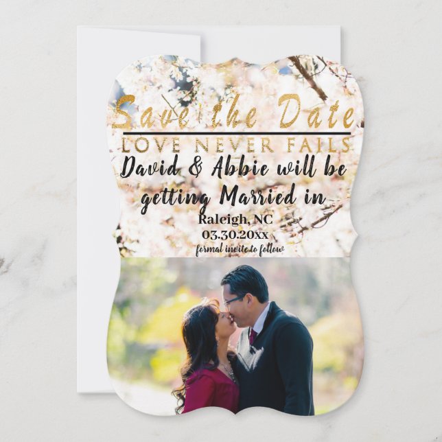 Save The Date In Spring  (Front)