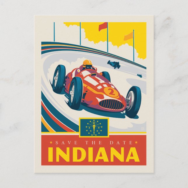 Save the Date | Indiana Invitation Postcard (Front)