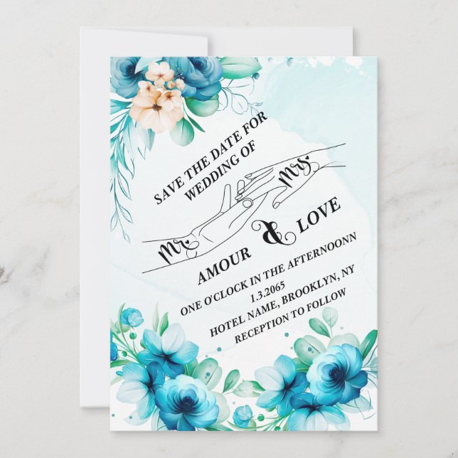 Save the date invitation (Front)