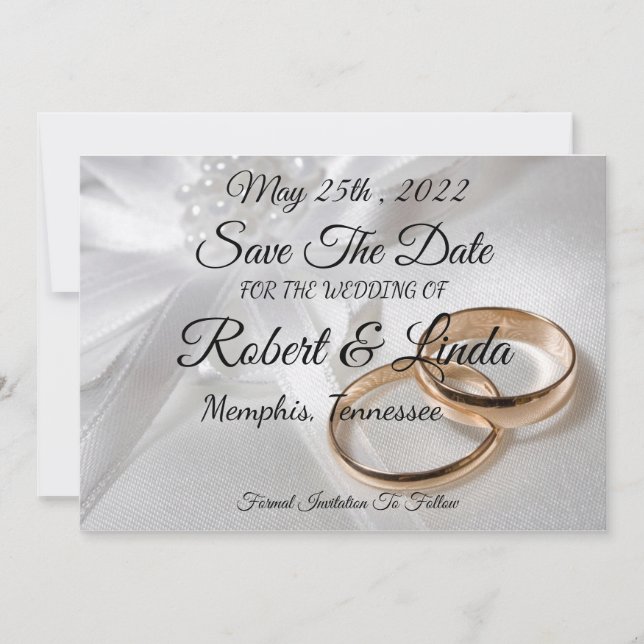 Save The Date Invitation  (Front)