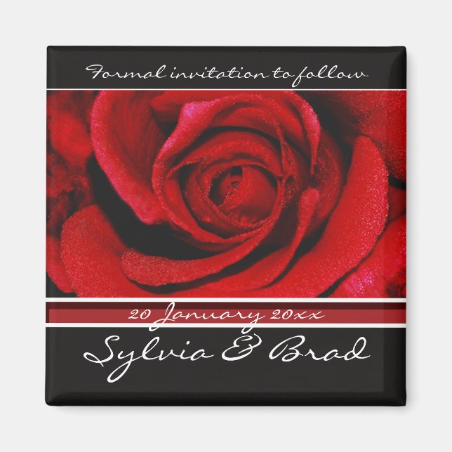 Save the date invitation magnets (Front)