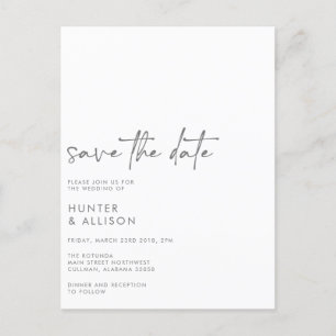 Save The Date Invitation Postcard