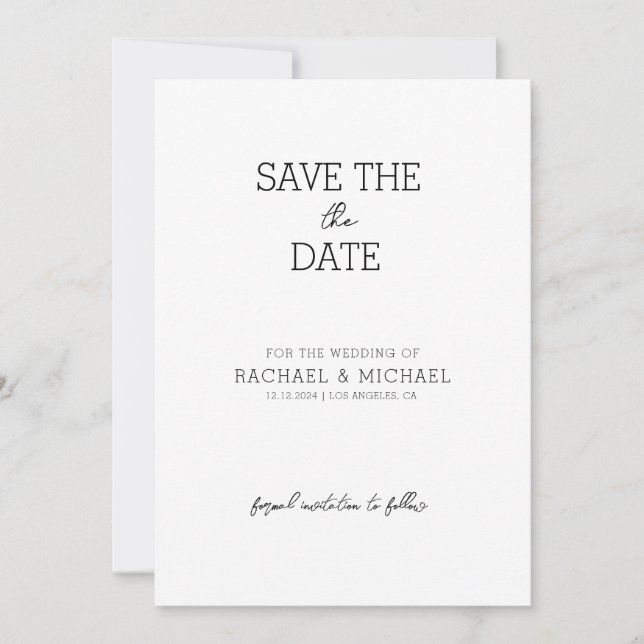  Save the Date Invitation Template (Front)