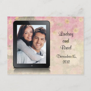 "Save The Date" iPad Announcement Postcard