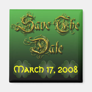 Save The Date Irish Wedding Magnet