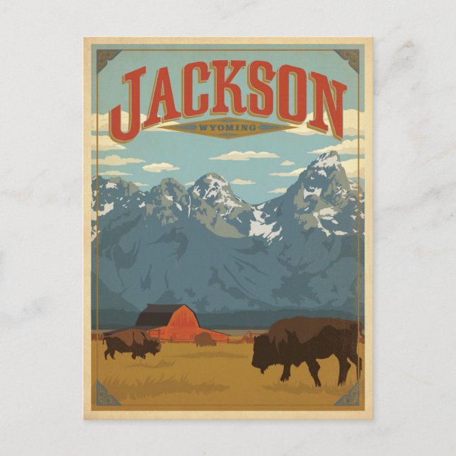 Save the Date | Jackson, WY Announcement Postcard (Front)