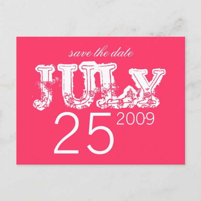Save the Date - July Announcement Postcard (Front)