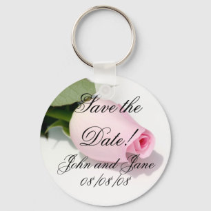 Save the Date Key Chain Customisable Names Date