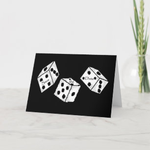 Save the Date Las Vegas Dice Card