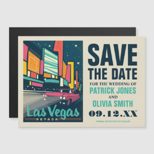 Save the Date Las Vegas, NV Magnetic Invitation