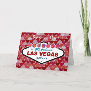 Save the Date Las Vegas Valentine's Day Card