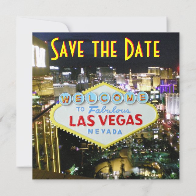 Save the Date Las Vegas Weddings (Front)