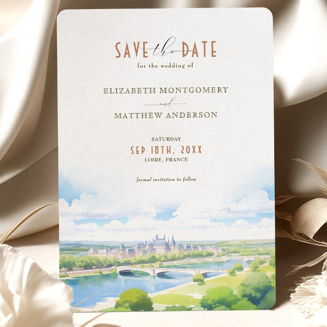 Save The Date LOIRE France Destination Invitation (Creator Uploaded)