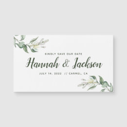 Save The Date *Lovely Greenery* Magnet