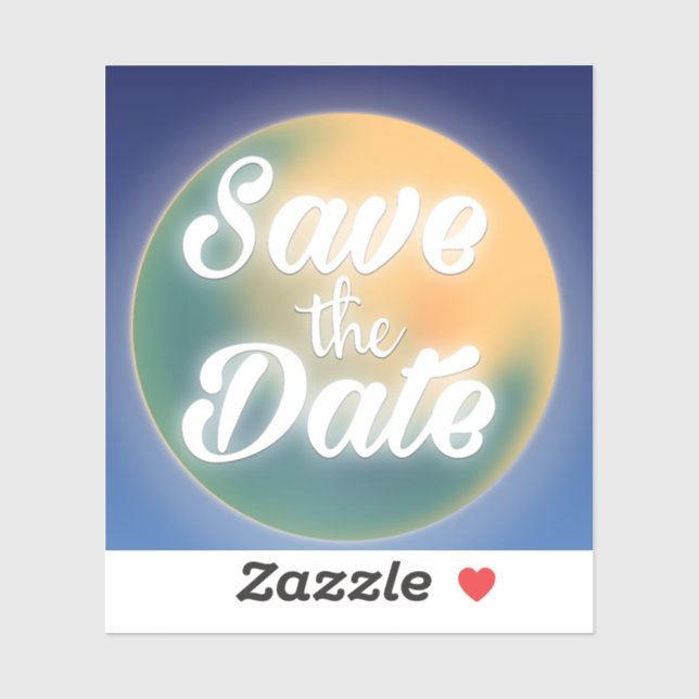 Save the Date Magical Moon (Sheet)