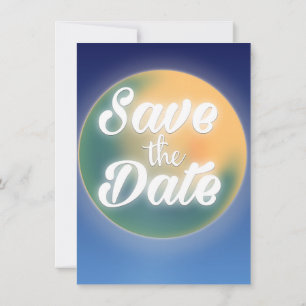 Save the Date Magical Moon Invitation