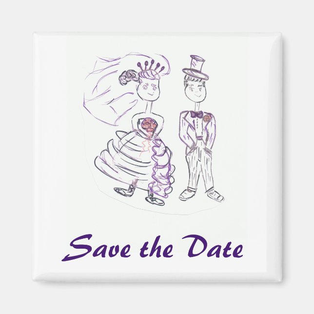 Save the Date Magnet (Front)
