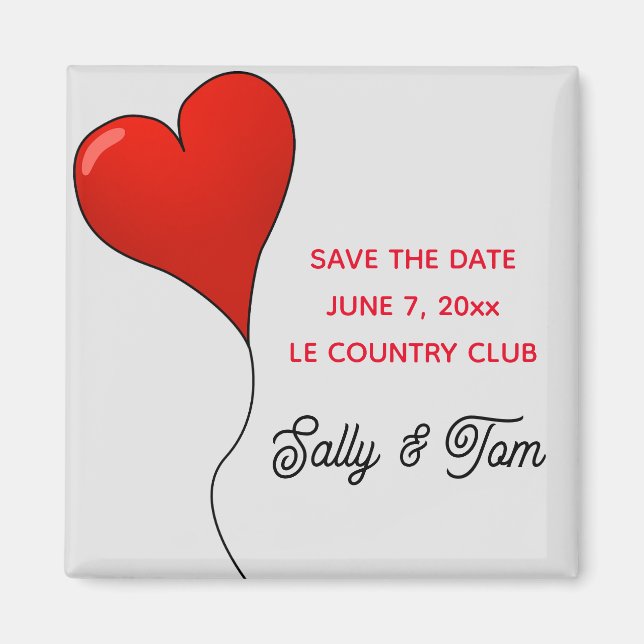 Save The Date magnet (Front)