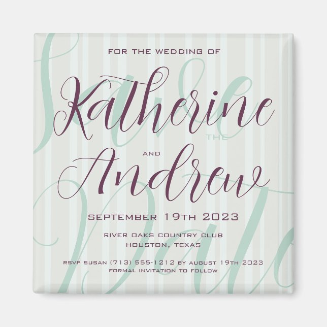 Save the Date Magnet (Front)