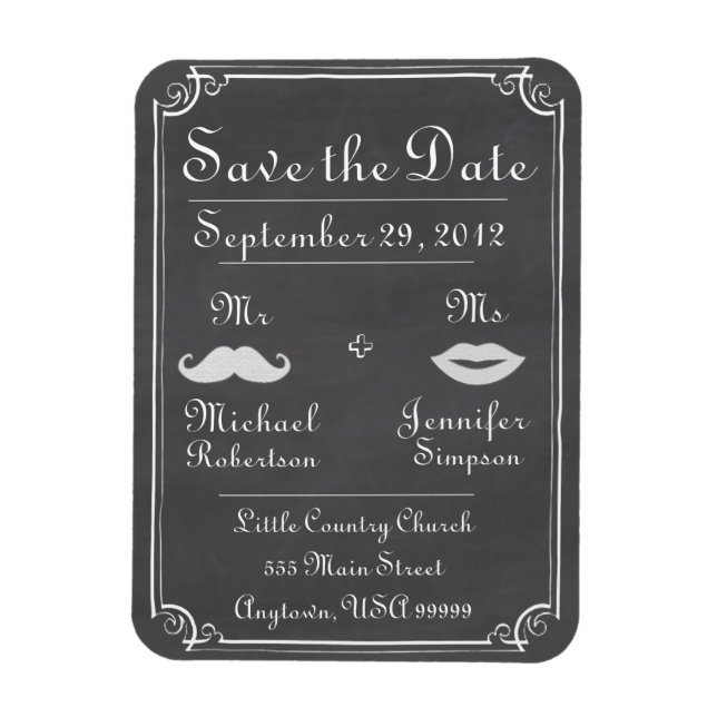 Save the Date Magnet (Vertical)
